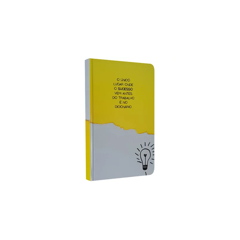 Caderno para Anotações sem Pauta | Lâmpada | Capa Dura